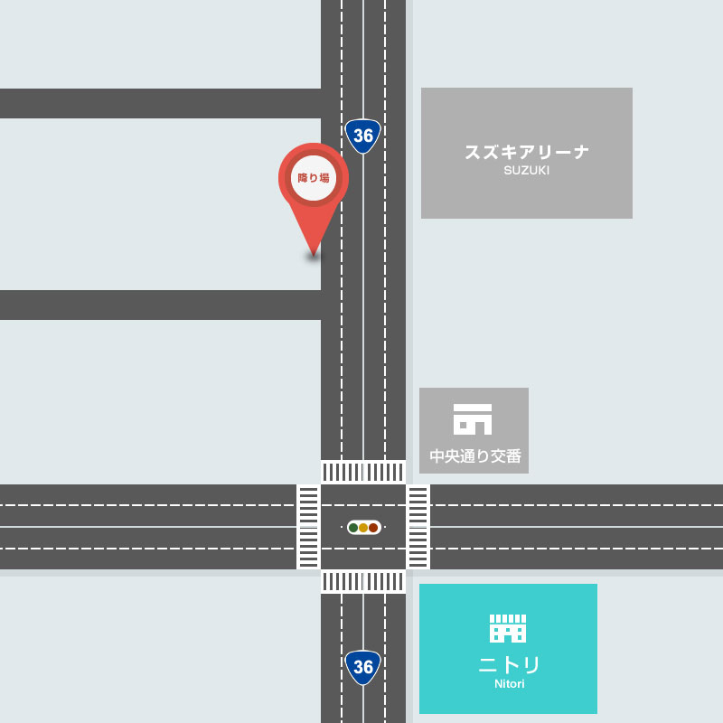 本社前（美しが丘一条一丁目）